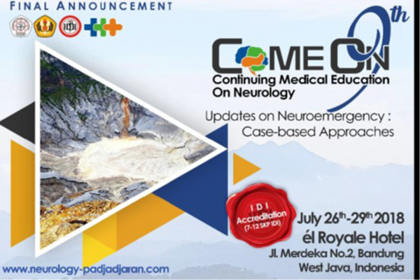9th Continuing Medical Education On Neurology on July 26th – 29th 2018